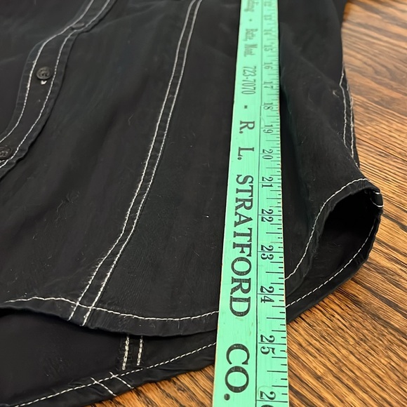 Machine custom Co. Mens black button down. Size M. - Picture 6 of 9